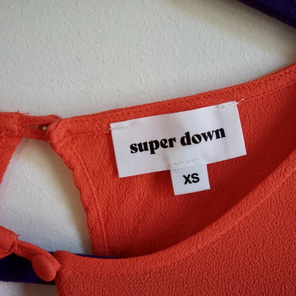 Superdown Tamara Open Front Romper Size Xs In Pop… - image 6